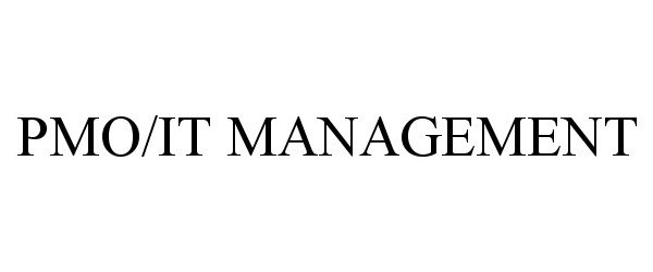 Trademark Logo PMO/IT MANAGEMENT