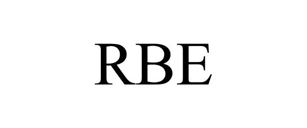 Trademark Logo RBE