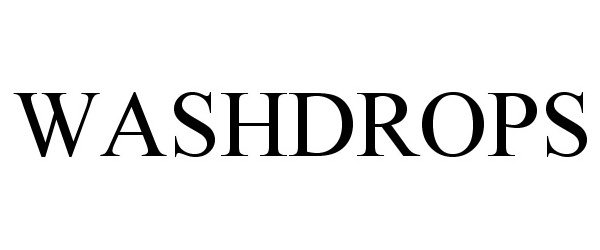 Trademark Logo WASHDROPS