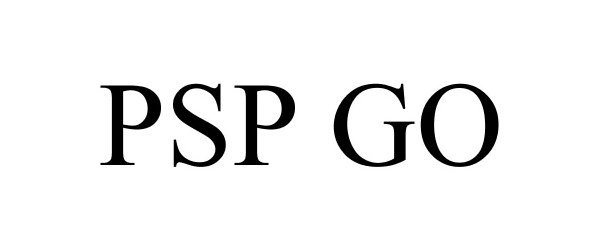 Trademark Logo PSP GO