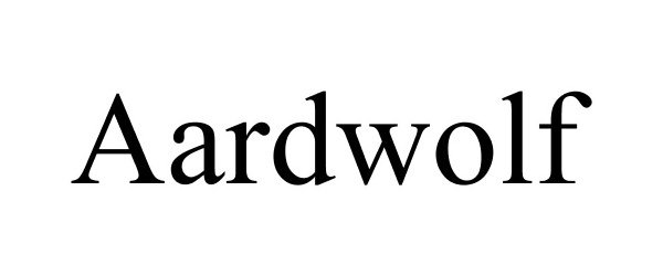 Trademark Logo AARDWOLF