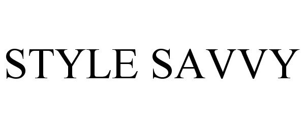 Trademark Logo STYLE SAVVY