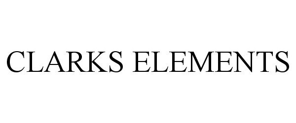 Trademark Logo CLARKS ELEMENTS