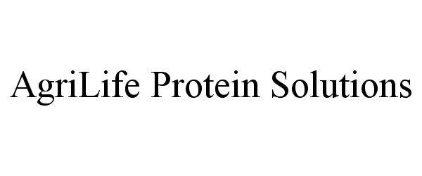  AGRILIFE PROTEIN SOLUTIONS