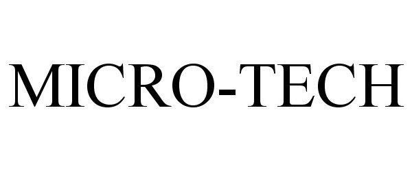 Trademark Logo MICRO-TECH