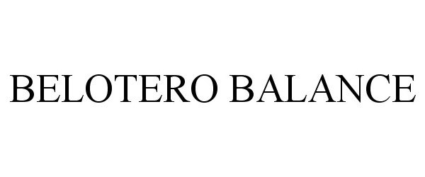 Trademark Logo BELOTERO BALANCE