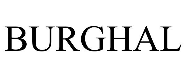 Trademark Logo BURGHAL
