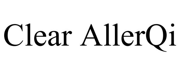  CLEAR ALLERQI