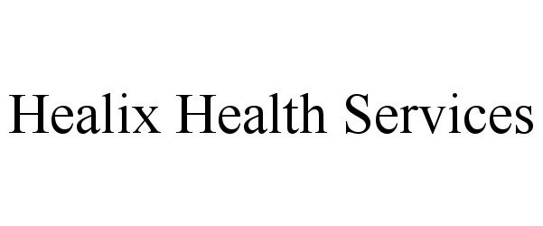  HEALIX HEALTH SERVICES