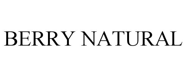 Trademark Logo BERRY NATURAL