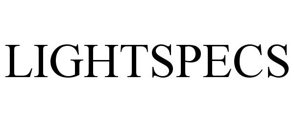 Trademark Logo LIGHTSPECS