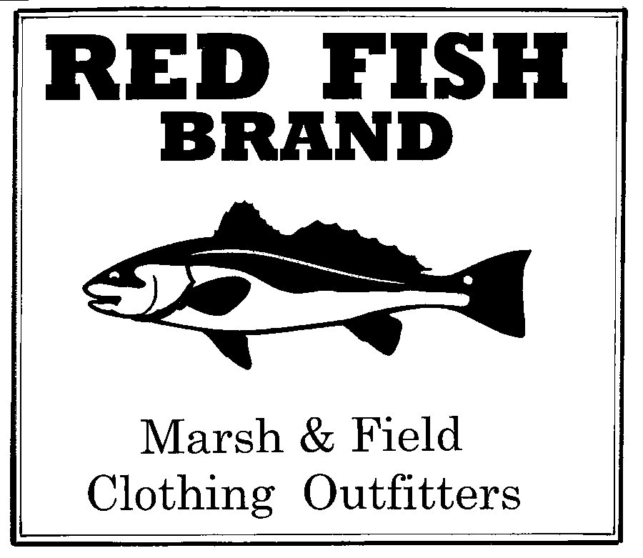 Trademark Logo RED FISH BRAND MARSH &amp; FIELD CLOTHING OUTFITTERS