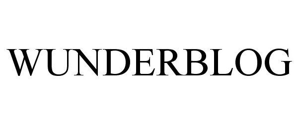 Trademark Logo WUNDERBLOG