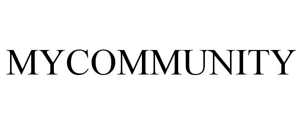 Trademark Logo MYCOMMUNITY