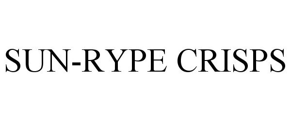 Trademark Logo SUN-RYPE CRISPS