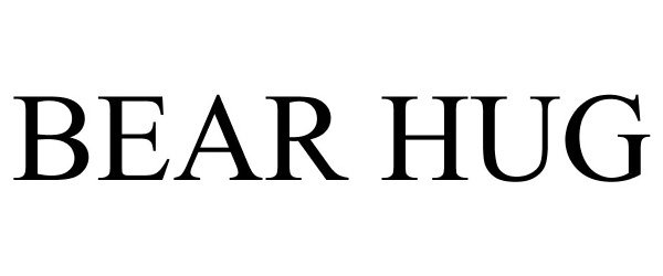 Trademark Logo BEAR HUG