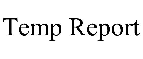  TEMP REPORT