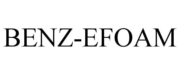Trademark Logo BENZ-EFOAM