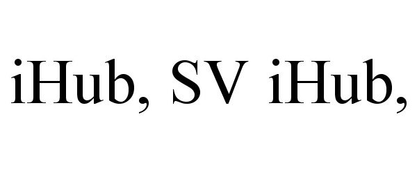  IHUB, SV IHUB,