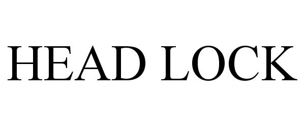 Trademark Logo HEAD LOCK