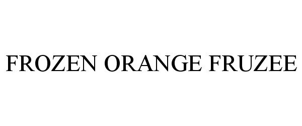 Trademark Logo FROZEN ORANGE FRUZEE