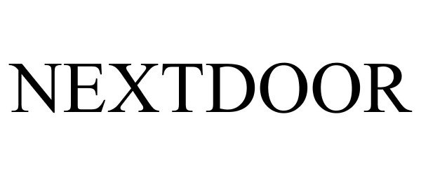 Trademark Logo NEXTDOOR