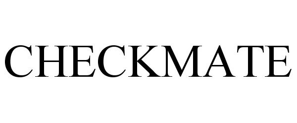 Trademark Logo CHECKMATE