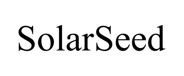 Trademark Logo SOLARSEED