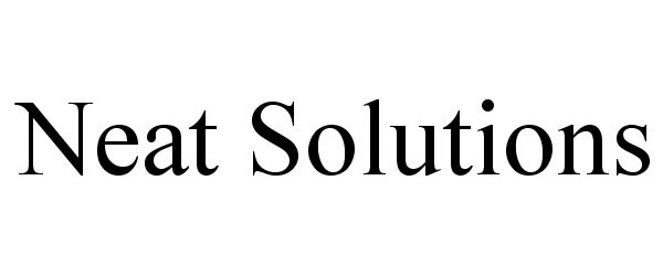 Trademark Logo NEAT SOLUTIONS