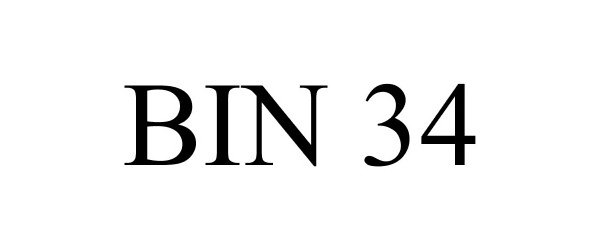 Trademark Logo BIN 34