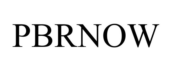 Trademark Logo PBRNOW