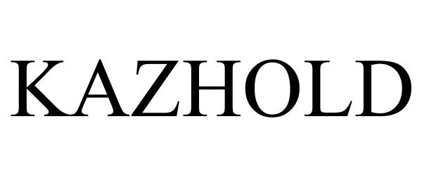 Trademark Logo KAZHOLD
