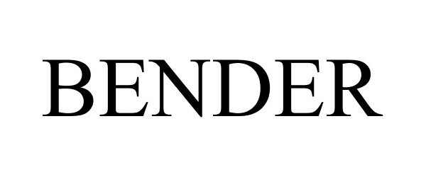 Trademark Logo BENDER