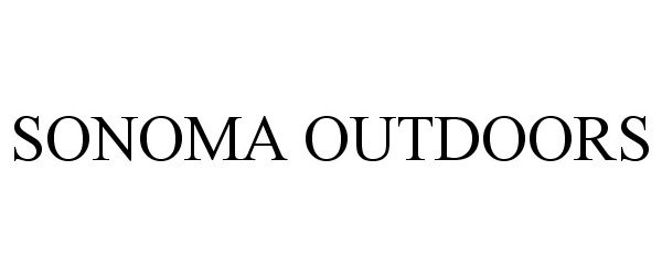 Trademark Logo SONOMA OUTDOORS