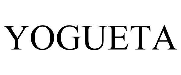 Trademark Logo YOGUETA