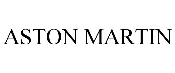 Trademark Logo ASTON MARTIN