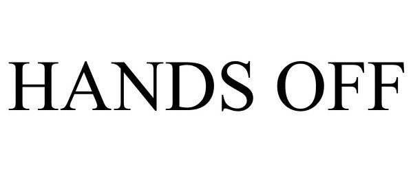 Trademark Logo HANDS OFF