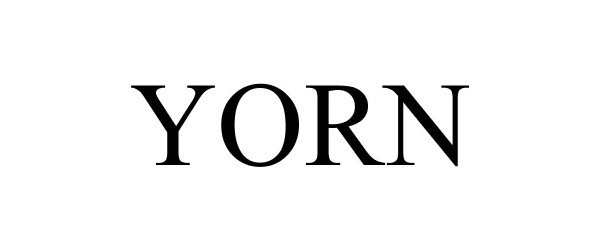 Trademark Logo YORN