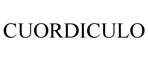  CUORDICULO