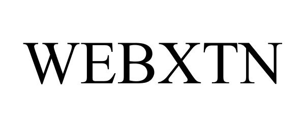 Trademark Logo WEBXTN