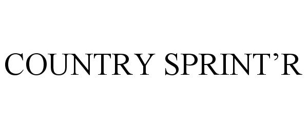 Trademark Logo COUNTRY SPRINT'R