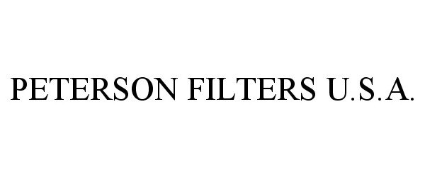 Trademark Logo PETERSON FILTERS U.S.A.