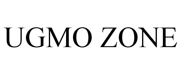 Trademark Logo UGMO ZONE