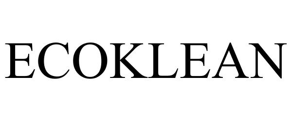 Trademark Logo ECOKLEAN