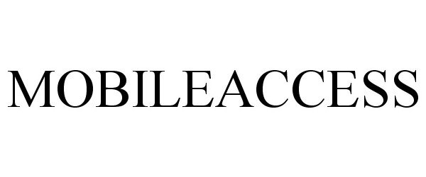 Trademark Logo MOBILEACCESS