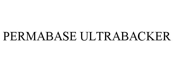 Trademark Logo PERMABASE ULTRABACKER