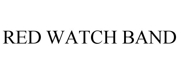 Trademark Logo RED WATCH BAND