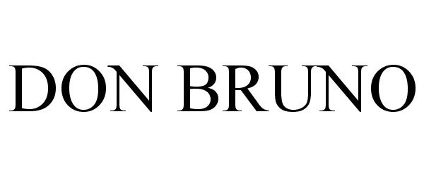 Trademark Logo DON BRUNO