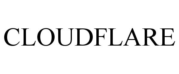 Trademark Logo CLOUDFLARE