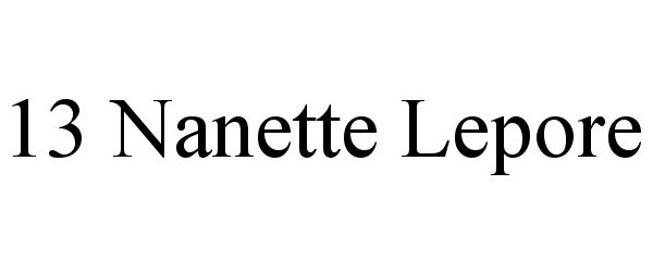 Trademark Logo 13 NANETTE LEPORE